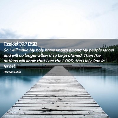 Picture 02 - Ezekiel 39:7 BSB - So I will make My holy name known among My people - Bible Verse Picture
