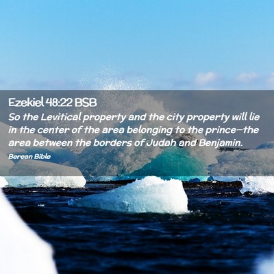 Picture 02 - Ezekiel 48:22 BSB - So the Levitical property and the city property - Bible Verse Picture