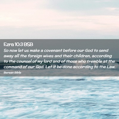 Picture 02 - Ezra 10:3 BSB - So now let us make a covenant before our God to - Bible Verse Picture