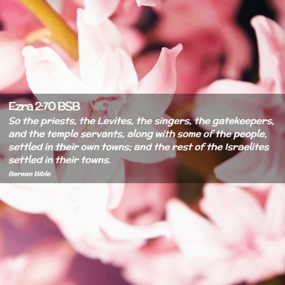 Picture 02 - Ezra 2:70 BSB - So the priests, the Levites, the singers, the - Bible Verse Picture