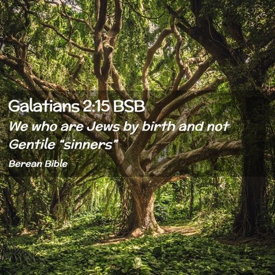 Picture 02 - Galatians 2:15 BSB - We who are Jews by birth and not Gentile - Bible Verse Picture