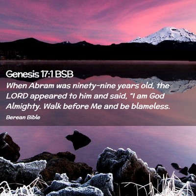 Picture 02 - Genesis 17:1 BSB - When Abram was ninety-nine years old, the LORD - Bible Verse Picture