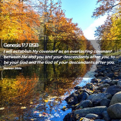Picture 02 - Genesis 17:7 BSB - I will establish My covenant as an everlasting - Bible Verse Picture