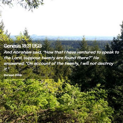 Picture 02 - Genesis 18:31 BSB - And Abraham said, “Now that I have ventured to - Bible Verse Picture
