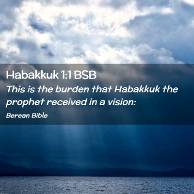 Picture 02 - Habakkuk 1:1 BSB - This is the burden that Habakkuk the prophet - Bible Verse Picture
