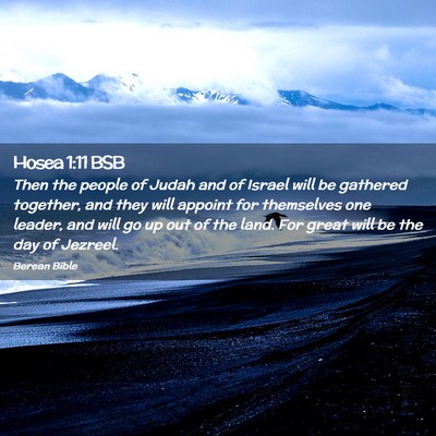 Picture 02 - Hosea 1:11 BSB - Then the people of Judah and of Israel will be - Bible Verse Picture