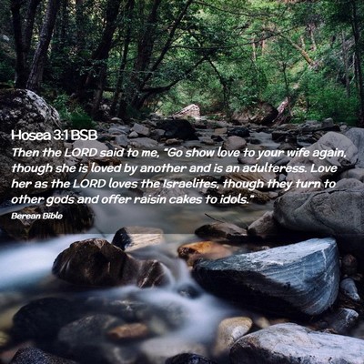 Picture 02 - Hosea 3:1 BSB - Then the LORD said to me, “Go show love to your - Bible Verse Picture