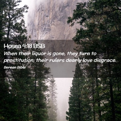 Picture 02 - Hosea 4:18 BSB - When their liquor is gone, they turn to - Bible Verse Picture