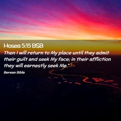 Picture 02 - Hosea 5:15 BSB - Then I will return to My place until they admit - Bible Verse Picture