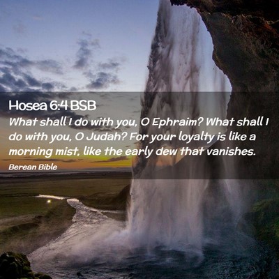 Picture 02 - Hosea 6:4 BSB - What shall I do with you, O Ephraim? What shall I - Bible Verse Picture