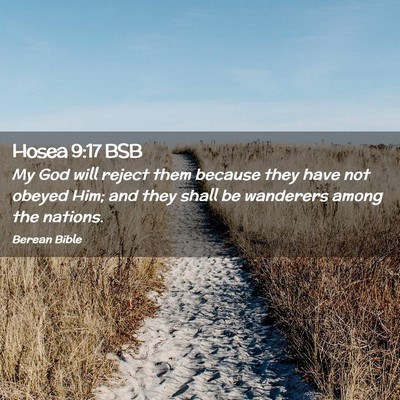 Picture 02 - Hosea 9:17 BSB - My God will reject them because they have not - Bible Verse Picture