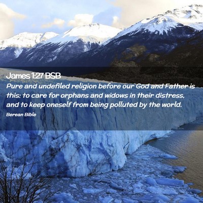 Picture 02 - James 1:27 BSB - Pure and undefiled religion before our God and - Bible Verse Picture