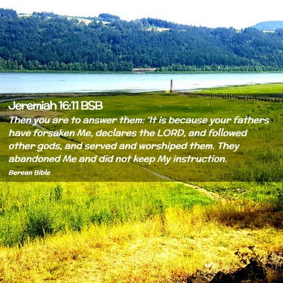 Picture 02 - Jeremiah 16:11 BSB - Then you are to answer them: ‘It is because - Bible Verse Picture