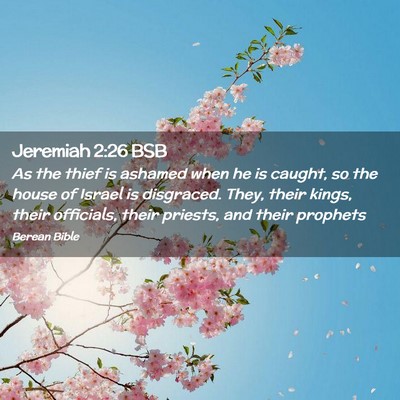 Picture 02 - Jeremiah 2:26 BSB - As the thief is ashamed when he is caught, so the - Bible Verse Picture