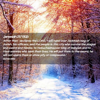 Picture 02 - Jeremiah 21:7 BSB - ‘After that,’ declares the LORD, ‘I will - Bible Verse Picture