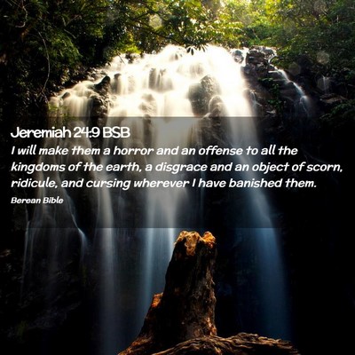 Picture 02 - Jeremiah 24:9 BSB - I will make them a horror and an offense to all - Bible Verse Picture