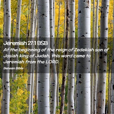 Picture 02 - Jeremiah 27:1 BSB - At the beginning of the reign of Zedekiah son of - Bible Verse Picture