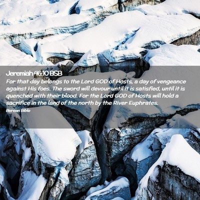 Picture 02 - Jeremiah 46:10 BSB - For that day belongs to the Lord GOD of Hosts, a - Bible Verse Picture