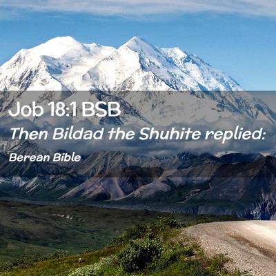 Picture 02 - Job 18:1 BSB - Then Bildad the Shuhite - Bible Verse Picture