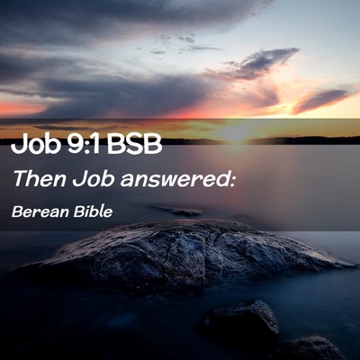 Picture 02 - Job 9:1 BSB - Then Job - Bible Verse Picture