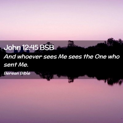 Picture 02 - John 12:45 BSB - And whoever sees Me sees the One who sent - Bible Verse Picture