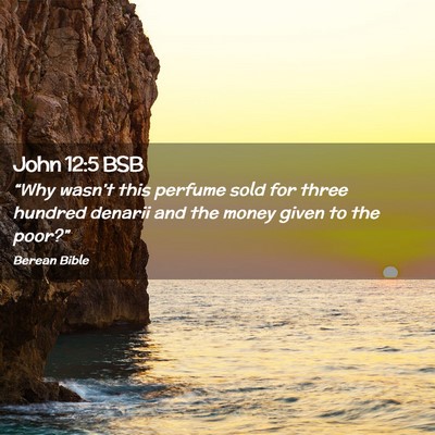 Picture 02 - John 12:5 BSB - “Why wasn’t this perfume sold for three - Bible Verse Picture