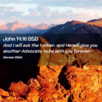 Picture 02 - John 14:16 BSB - And I will ask the Father, and He will give you - Bible Verse Picture