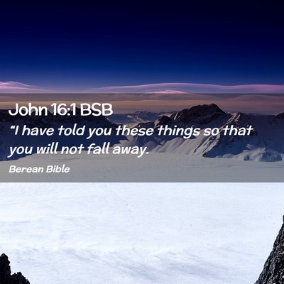 Picture 02 - John 16:1 BSB - “I have told you these things so that you will - Bible Verse Picture