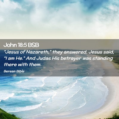 Picture 02 - John 18:5 BSB - “Jesus of Nazareth,” they answered. Jesus - Bible Verse Picture