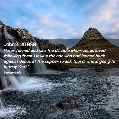 Picture 02 - John 21:20 BSB - Peter turned and saw the disciple whom Jesus - Bible Verse Picture
