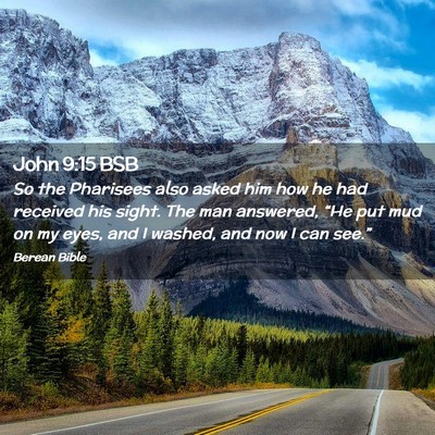 Picture 02 - John 9:15 BSB - So the Pharisees also asked him how he had - Bible Verse Picture