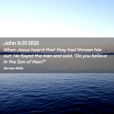Picture 02 - John 9:35 BSB - When Jesus heard that they had thrown him out, He - Bible Verse Picture