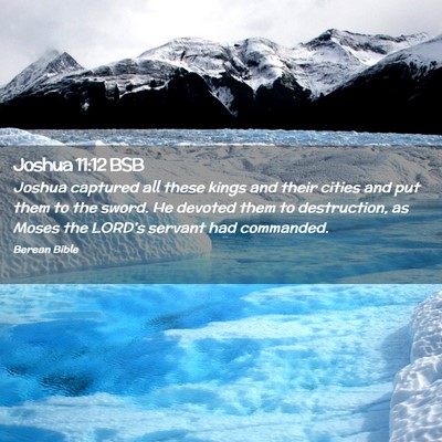Picture 02 - Joshua 11:12 BSB - Joshua captured all these kings and their cities - Bible Verse Picture