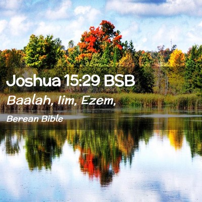 Picture 02 - Joshua 15:29 BSB - Baalah, Iim, - Bible Verse Picture