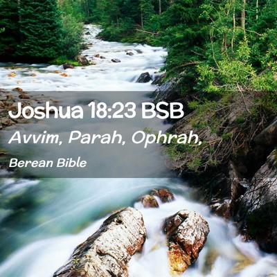Picture 02 - Joshua 18:23 BSB - Avvim, Parah, - Bible Verse Picture
