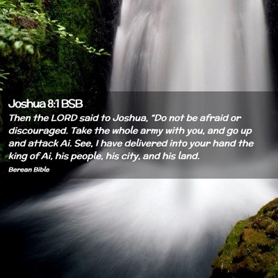 Picture 02 - Joshua 8:1 BSB - Then the LORD said to Joshua, “Do not be afraid - Bible Verse Picture