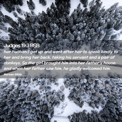 Picture 02 - Judges 19:3 BSB - her husband got up and went after her to speak - Bible Verse Picture