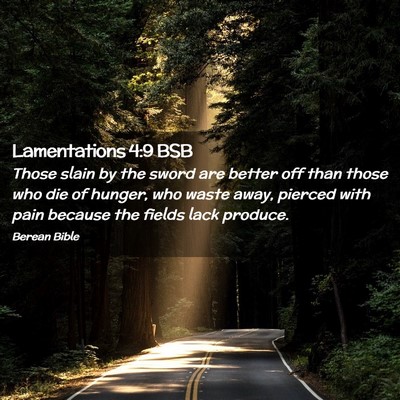 Picture 02 - Lamentations 4:9 BSB - Those slain by the sword are better off than - Bible Verse Picture