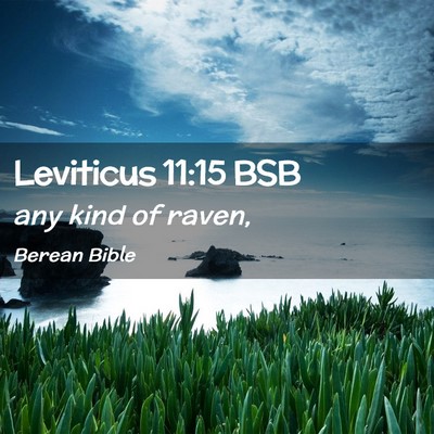 Picture 02 - Leviticus 11:15 BSB - any kind of - Bible Verse Picture