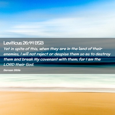 Picture 02 - Leviticus 26:44 BSB - Yet in spite of this, when they are in the land - Bible Verse Picture