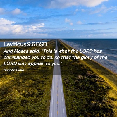 Picture 02 - Leviticus 9:6 BSB - And Moses said, “This is what the LORD has - Bible Verse Picture