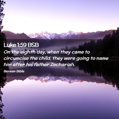 Picture 02 - Luke 1:59 BSB - On the eighth day, when they came to circumcise - Bible Verse Picture
