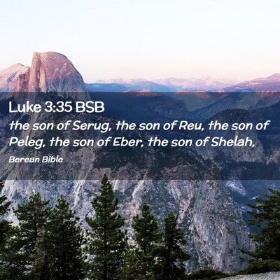 Picture 02 - Luke 3:35 BSB - the son of Serug, the son of Reu, the son of - Bible Verse Picture