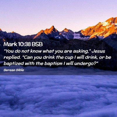 Picture 02 - Mark 10:38 BSB - “You do not know what you are asking,” Jesus - Bible Verse Picture