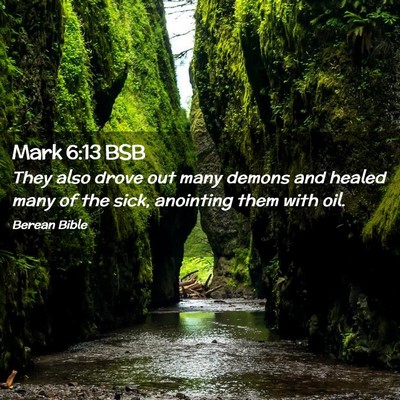 Picture 02 - Mark 6:13 BSB - They also drove out many demons and healed many - Bible Verse Picture