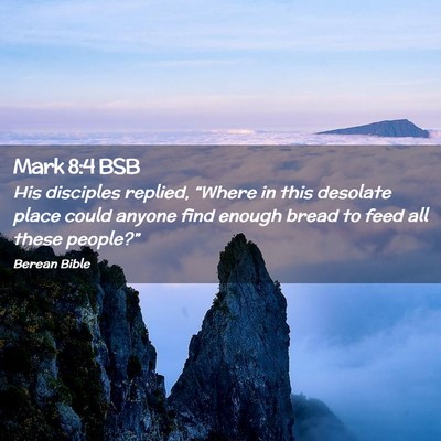 Picture 02 - Mark 8:4 BSB - His disciples replied, “Where in this desolate - Bible Verse Picture