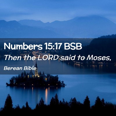 Picture 02 - Numbers 15:17 BSB - Then the LORD said to - Bible Verse Picture