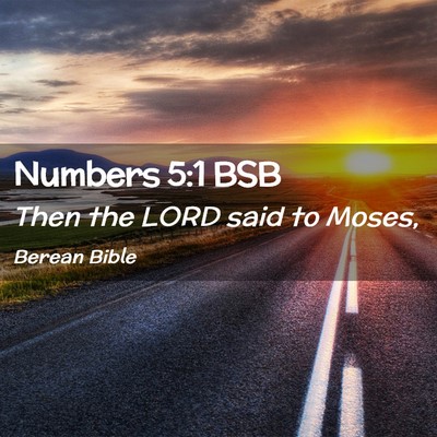 Picture 02 - Numbers 5:1 BSB - Then the LORD said to - Bible Verse Picture