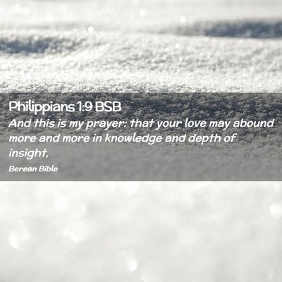 Picture 02 - Philippians 1:9 BSB - And this is my prayer: that your love may abound - Bible Verse Picture