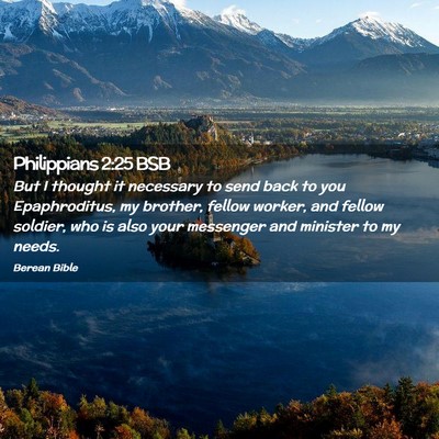 Picture 02 - Philippians 2:25 BSB - But I thought it necessary to send back to you - Bible Verse Picture